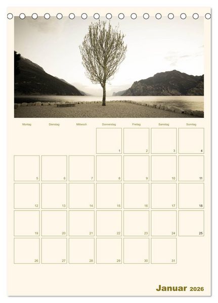 Produktbild: Der Gardasee im Norden 2026 (Tischkalender 2026 DIN A5 hoch), CALVENDO Monatskalender