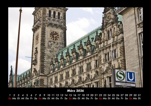 Produktbild: Hamburg 2026 Fotokalender DIN A3