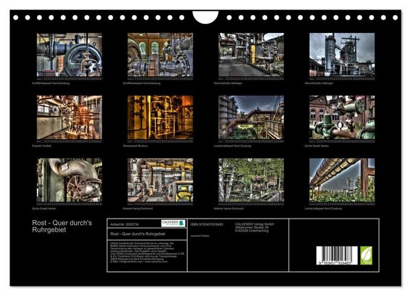 Produktbild: Rost - Quer durch's Ruhrgebiet (Wandkalender 2026 DIN A4 quer), CALVENDO Monatskalender