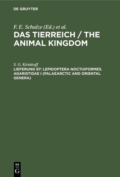 Produktbild: Lepidoptera Noctuiformes. Agaristidae I (Palaearctic and Oriental Genera)