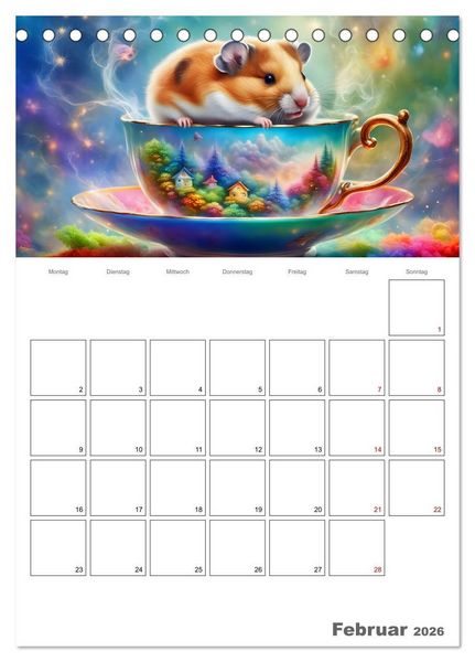 Produktbild: Tierische Kaffee Gesellschaft (Tischkalender 2026 DIN A5 hoch), CALVENDO Monatskalender