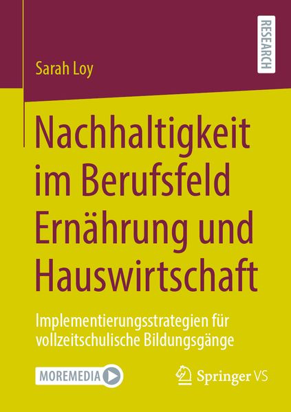 Produktbild: Nachhaltigkeit im Berufsfeld Ern&auml;hrung und Hauswirtschaft