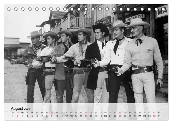 Produktbild: Westernhelden der Kinoleinwand (Tischkalender 2026 DIN A5 quer), CALVENDO Monatskalender