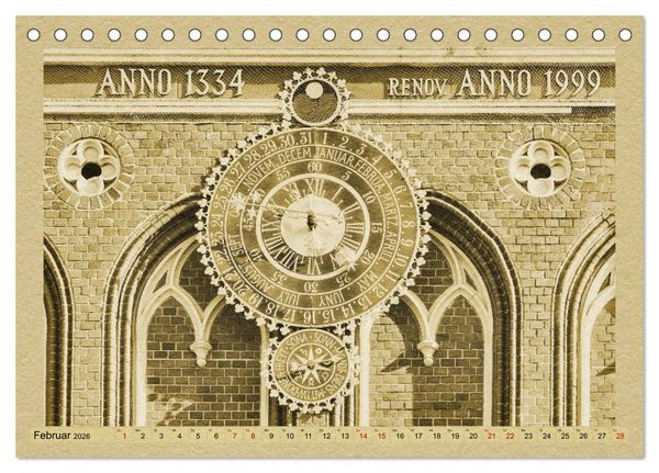 Produktbild: Riga &ndash; Ein Kalender im Zeitungsstil (Tischkalender 2026 DIN A5 quer), CALVENDO Monatskalender