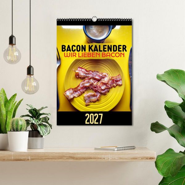 Produktbild: Bacon Kalender - Wir lieben Bacon (Wandkalender 2027 DIN A3 hoch), CALVENDO Monatskalender