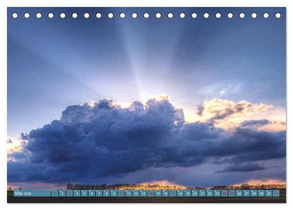 Produktbild: Fantastische Wetterfotos (Tischkalender 2026 DIN A5 quer), CALVENDO Monatskalender