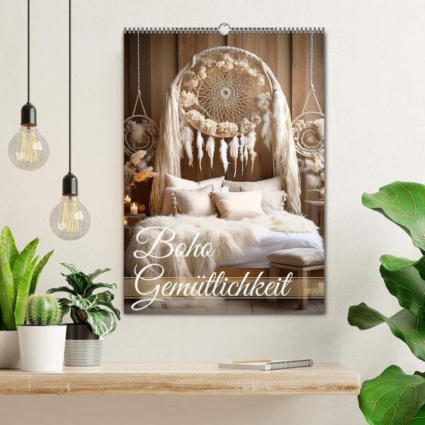 Produktbild: Boho Gem&uuml;tlichkeit (Wandkalender 2026 DIN A2 hoch), CALVENDO Monatskalender