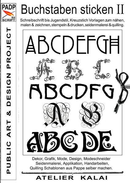 Produktbild: PADP-Script 002: Buchstaben sticken II