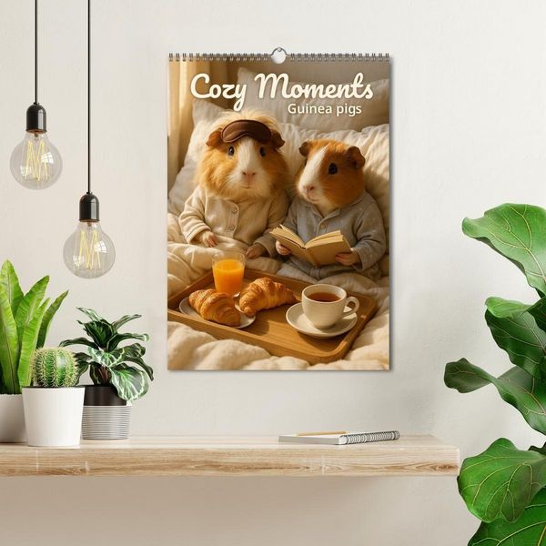 Produktbild: Guinea Pigs Cozy Moments (Wall Calendar 2027 DIN A3 portrait), CALVENDO 12 Month Wall Calendar