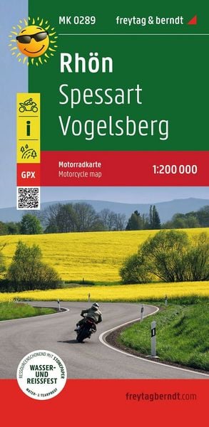 Produktbild: freytag & berndt Motorradkarte Rh&ouml;n 1:200.000