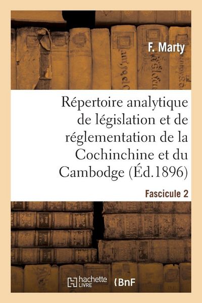 Produktbild: R&eacute;pertoire analytique de l&eacute;gislation et de r&eacute;glementation de la Cochinchine et du Cambodge