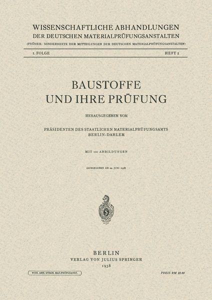 Produktbild: Baustoffe und Ihre Pr&uuml;fung