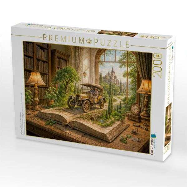 Produktbild: CALVENDO Puzzle Zeitreise auf R&auml;dern mit dem Oldtimer | 2000 Teile Lege-Gr&ouml;&szlig;e 90x67cm Foto-Puzzle f&uuml;r gl&uuml;ckliche Stunden