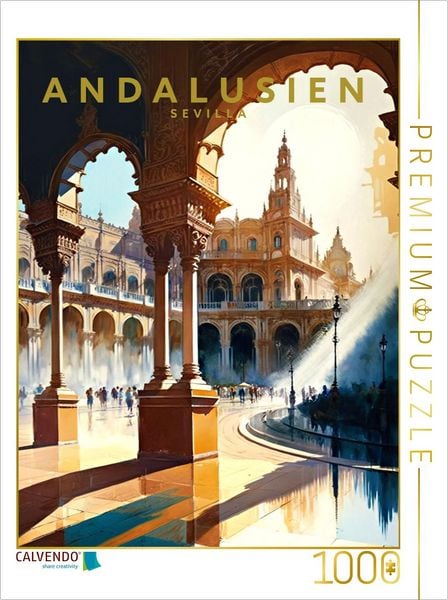 Produktbild: CALVENDO Puzzle Sevilla | 1000 Teile Lege-Gr&ouml;&szlig;e 64x48cm Foto-Puzzle f&uuml;r gl&uuml;ckliche Stunden