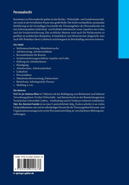 Produktbild: Personalrecht