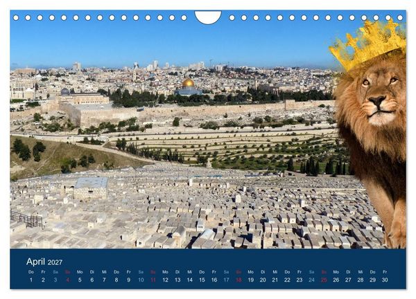 Produktbild: Geliebtes Jerusalem (Wandkalender 2027 DIN A4 quer), CALVENDO Monatskalender