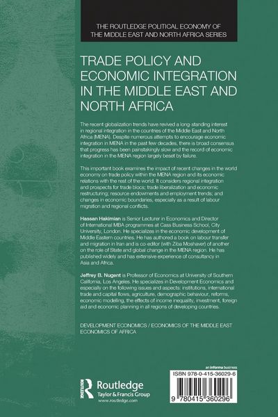 Produktbild: Trade Policy and Economic Integration in the Middle East and North Africa