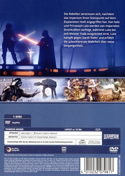 Star Wars Das Imperium Schlägt Zurück Online Stream Star Wars - Das Imperium schlägt zurück von Irvin Kershner - DVD | Thalia