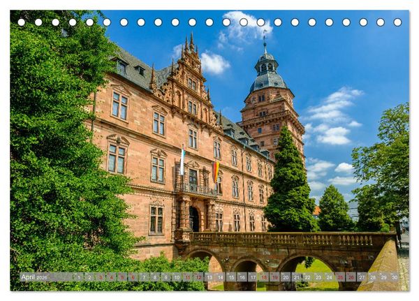 Produktbild: Ein Blick auf Aschaffenburg (Tischkalender 2026 DIN A5 quer), CALVENDO Monatskalender