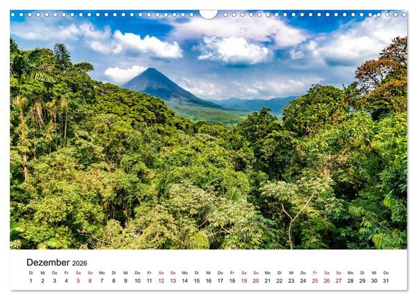 Produktbild: Costa Rica - das Naturparadies (Wandkalender 2026 DIN A3 quer), CALVENDO Monatskalender
