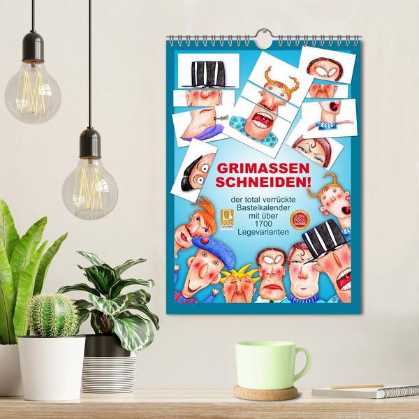 Produktbild: GRIMASSEN SCHNEIDEN! (Wandkalender 2026 DIN A4 hoch), CALVENDO Monatskalender
