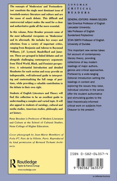 Produktbild: Modernism/Postmodernism