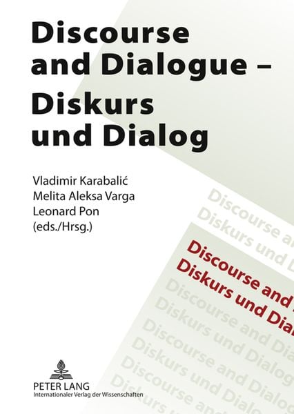 Produktbild: Discourse and Dialogue- Diskurs und Dialog