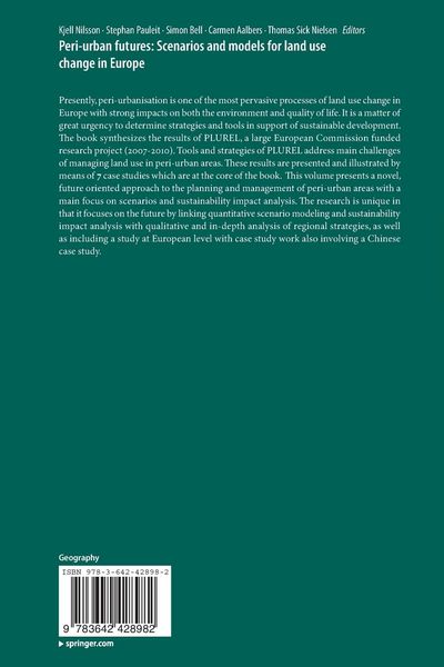 Produktbild: Peri-urban futures: Scenarios and models for land use change in Europe