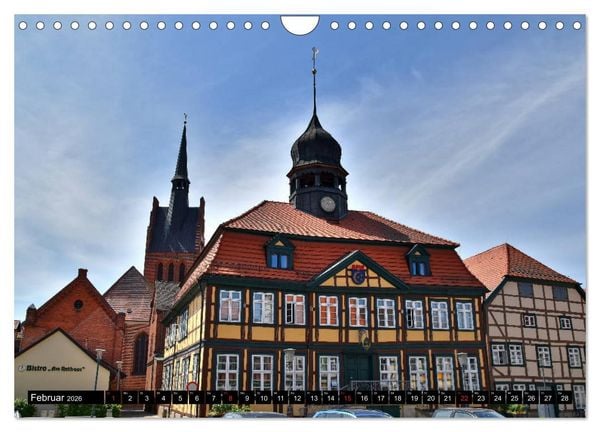 Produktbild: Grabow - Fachwerkstadt an der Elde (Wandkalender 2026 DIN A4 quer), CALVENDO Monatskalender