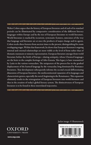 Produktbild: History of European Literature