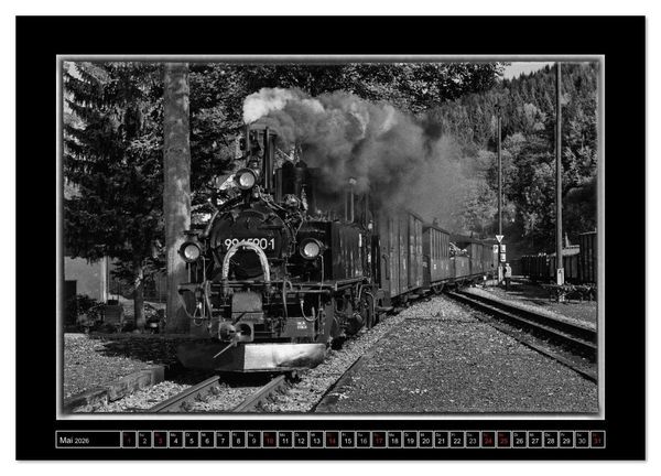 Produktbild: Die Pre&szlig;nitztalbahn (Wandkalender 2026 DIN A3 quer), CALVENDO Monatskalender