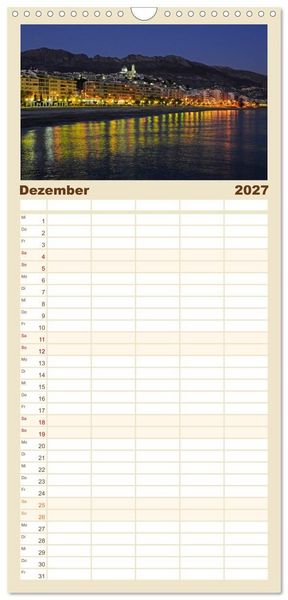 Produktbild: Familienplaner 2027 - Costa Blanca - Spaniens wei&szlig;e K&uuml;ste mit 5 Spalten (Wandkalender, 21 x 45 cm) CALVENDO