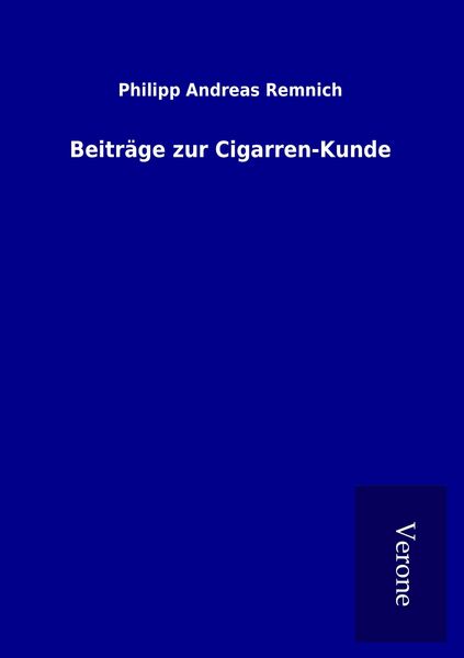Produktbild: Beitr&auml;ge zur Cigarren-Kunde