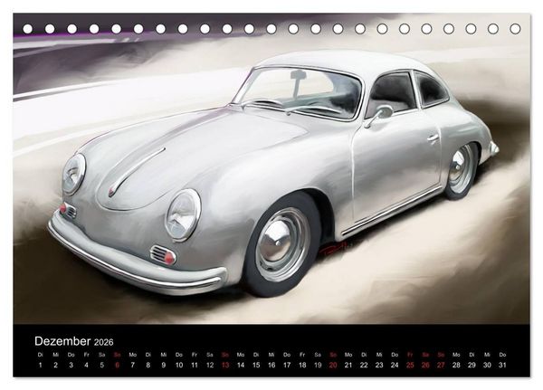 Produktbild: Porsche inspired Artwork by Reinhold Art&acute;s (Tischkalender 2026 DIN A5 quer), CALVENDO Monatskalender