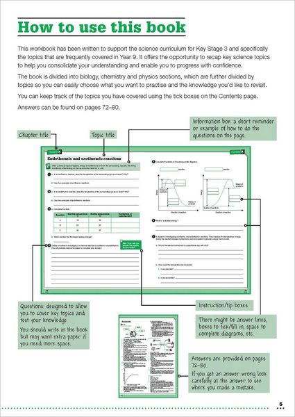 Produktbild: KS3 Year 9 Science Targeted Practice Workbook with answers.