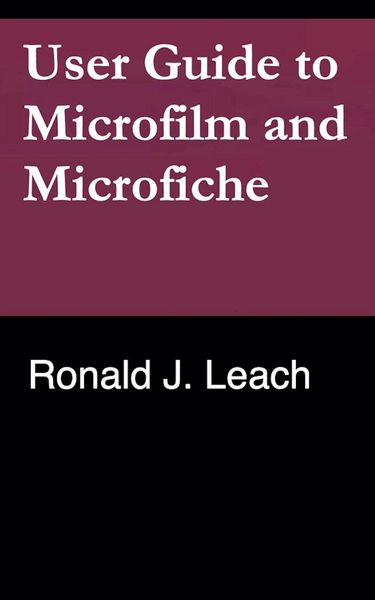 Produktbild: User Guide to Microfilm and Microfiche