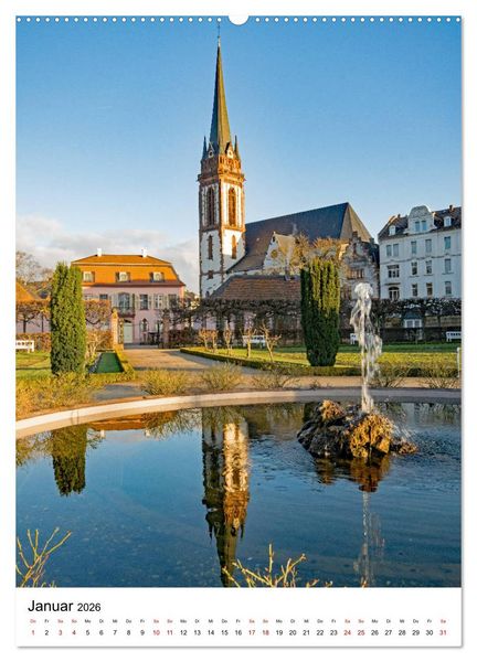 Produktbild: Darmstadt erleben! (Wandkalender 2026 DIN A2 hoch), CALVENDO Monatskalender