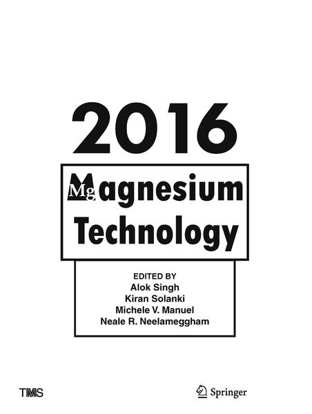 Produktbild: Magnesium Technology 2016
