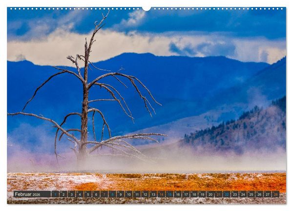 Produktbild: Farbenwunder Yellowstone (Wandkalender 2026 DIN A2 quer), CALVENDO Monatskalender