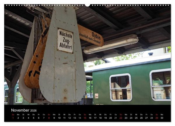 Produktbild: Ein Jahr mit der Schmalspurbahn aus Zittau (hochwertiger Premium Wandkalender 2026 DIN A2 quer), Kunstdruck in Hochglanz