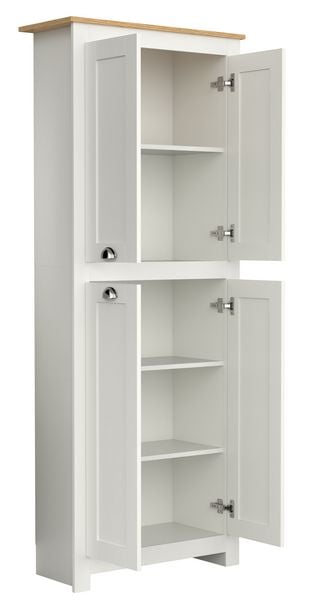 Produktbild: Holz Dielenschrank Badm&ouml;bel Bad Schrank Balusa
