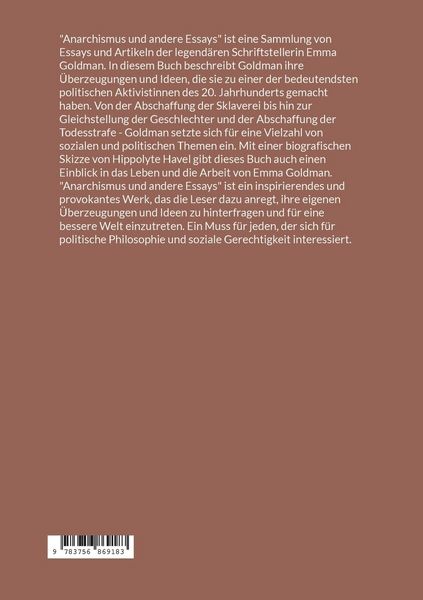 Produktbild: Anarchismus und andere Essays