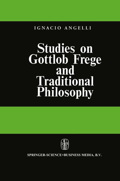 Produktbild: Studies on Gottlob Frege and Traditional Philosophy