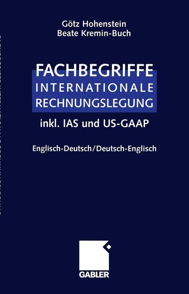 Produktbild: Fachbegriffe Internationale Rechnungslegung/Glossary of international accounting terms