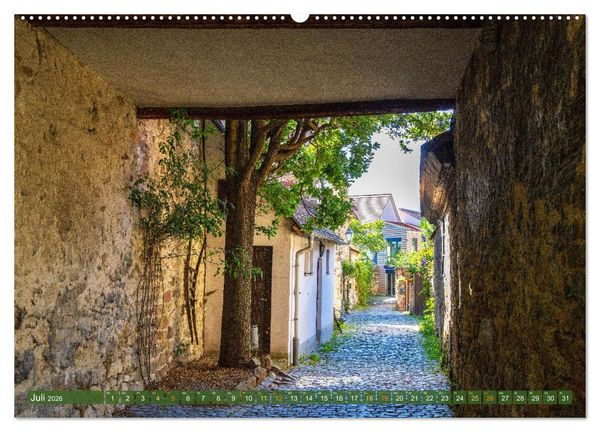 Produktbild: Ein Bummel durch die romantischen Gassen von Freinsheim in der Pfalz (hochwertiger Premium Wandkalender 2026 DIN A2 quer), Kunstdruck in Hochglanz