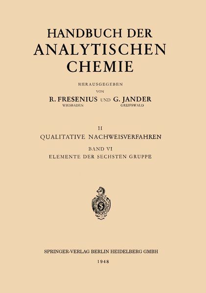 Produktbild: Elemente der Sechsten Gruppe