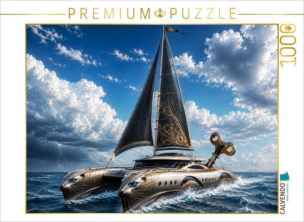 CALVENDO Puzzle Der Katamaran | 1000 Teile Lege-Größe 64 × 48 cm Foto-Puzzle für glückliche Stunden