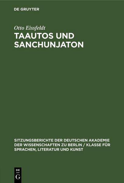 Produktbild: Taautos und Sanchunjaton