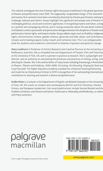 Produktbild: Theatre and Human Rights after 1945