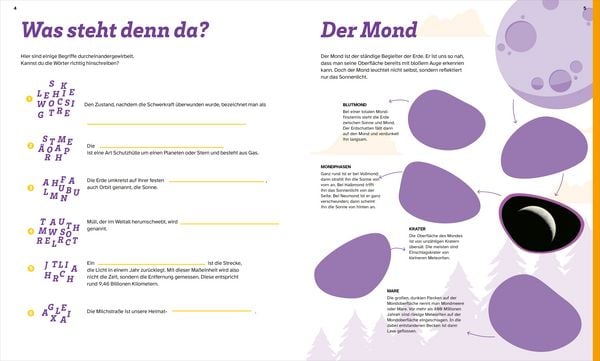 Produktbild: WAS IST WAS R&auml;tseln und Stickern: Weltall